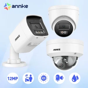 ANNKE 12MP 3K Outdoor Smart Dual Light PoE Security Camera Color IR Night Vision
