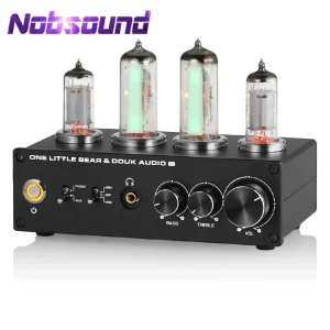 Nobsound T9 Mini 6E2 MM/MC Phono Stage Turntable Preamp HiFi Stereo