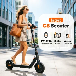 Adult Electric Scooter 350W 19mph Max Speed