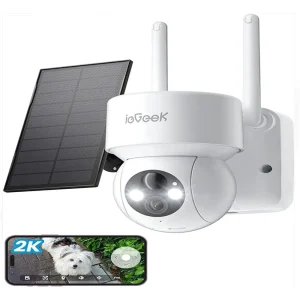 360 PTZ Battery Powered Cam with Solar Panel